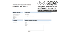 Desktop Screenshot of ciberneticos.com.mx